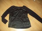 Prachtig zwart satijn blouse shirt van Expresso maat XL, Kleding | Dames, T-shirts, Expresso, Lange mouw, Zo goed als nieuw, Maat 46/48 (XL) of groter
