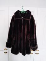 Donkerbruine oversized faux fur jas, Ophalen of Verzenden, Zo goed als nieuw, Bruin