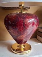 Italiaanse Tafellamp Af Cinquanta - 58cm! Bordeauxrood, Huis en Inrichting, Lampen | Tafellampen, Overige materialen, 50 tot 75 cm