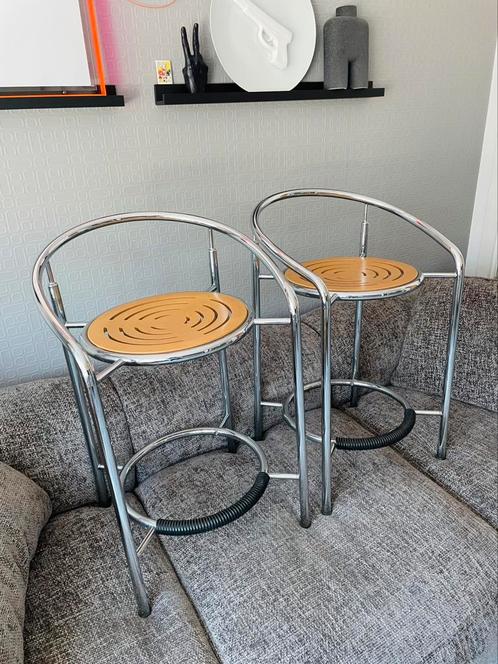 1980’s BOTIUM Denmark Stools Rud Thygesen & Johnny Sørensen, Huis en Inrichting, Stoelen, Twee, Hout, Kunststof, Metaal, Zwart