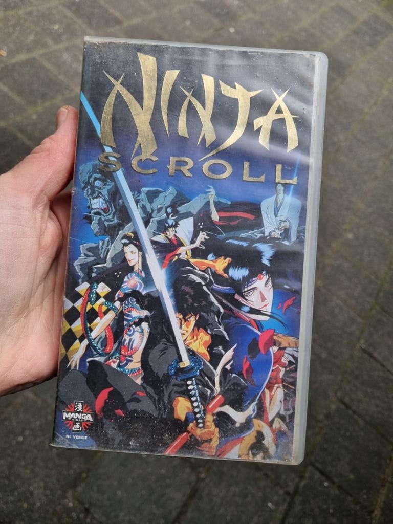 Ninja Scroll VHS - Manga Entertainment film band vintage, Vanaf 16 jaar, Ophalen of Verzenden, Gebruikt, Actie en Avontuur