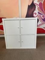 Kast IKEA KALLAX wit met deurtjes, Ophalen, 50 tot 100 cm, Zo goed als nieuw, Minder dan 100 cm