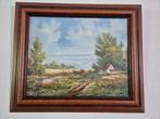 Schilderijen landschap en oude boerderij, Antiek en Kunst, Kunst | Schilderijen | Klassiek, Ophalen