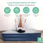 Luchtbed/Airbed (2x) - ruim 1 persoons, Caravans en Kamperen, Nieuw, 1-persoons, Ingebouwde pomp