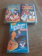 Disney SingAlongSongs 4,5,10 videobanden., Cd's en Dvd's, VHS | Kinderen en Jeugd, Gebruikt, Tekenfilm, Alle leeftijden, Ophalen of Verzenden