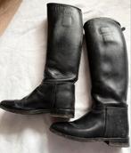 Z.G.A.N. zwarte hoge lederen paard rijlaarzen. Maat 38., Dressuur, Ophalen of Verzenden, Zo goed als nieuw, Dames