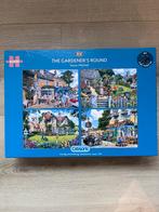 Gibson Puzzels 4x500 - The Gardener's Round, Ophalen of Verzenden, 500 t/m 1500 stukjes, Zo goed als nieuw, Legpuzzel