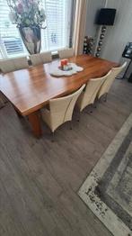 Compleet Eetkamerset
Tafel met 6 Leren stoelen), Huis en Inrichting, Ophalen of Verzenden, Zo goed als nieuw, 75 m² of meer, Laminaat