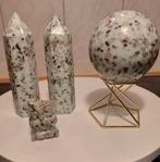 Schitterende Kiwi Jaspis set (Edelstenen), Ophalen of Verzenden, Zo goed als nieuw