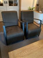 Mooie set van twee comfortabele stoelen, Gebruikt, Minder dan 75 cm, Ophalen of Verzenden, Metaal