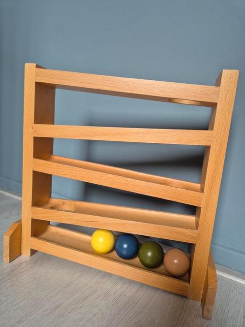 Houten speelgoed ballenbaan / knikkerbaan, Kinderen en Baby's, Speelgoed | Houten speelgoed, Zo goed als nieuw, Overige typen