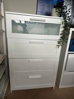Ikea Brimnes ladekast met 4 lades wit, Ophalen, 50 tot 100 cm, Zo goed als nieuw, 3 of 4 laden