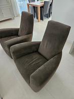 2x Label van den Berg stoelen, Huis en Inrichting, Stoelen, Gebruikt, Twee, Bruin, Ophalen of Verzenden