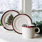 6 Persoons Kerst- Koffieservies “Oh Tannenbaum” Bischberg, Nieuw, Ophalen of Verzenden, Overige stijlen, Kop(pen) en/of Schotel(s)