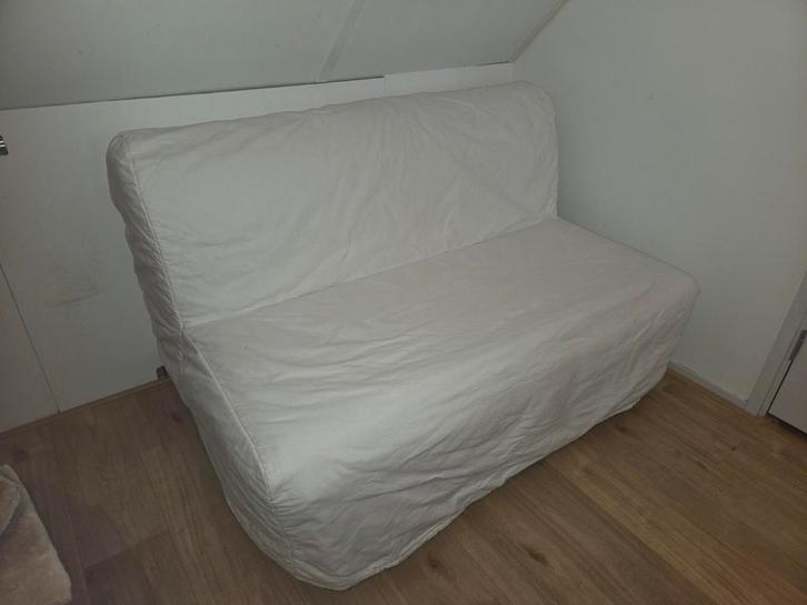 IKEA Slaapbank - Zo goed als nieuw!, Huis en Inrichting, Slaapkamer | Slaapbanken, Gebruikt, Tweepersoons, Wit, Ophalen