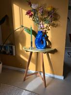 Half rond bijzettafeltje, Huis en Inrichting, Tafels | Sidetables, Ophalen, Gebruikt, 50 tot 100 cm, Rond