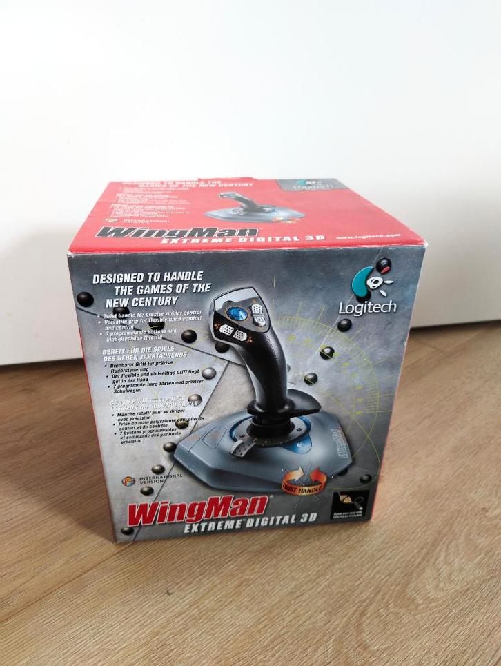 Logitech Wingman Extreme Digital 3D joystick - in doos, zgan, Computers en Software, Joysticks, Zo goed als nieuw, Ophalen of Verzenden