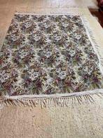 Vintage brocante sprei foulard bloemen patroon 164/123, Huis en Inrichting, Woonaccessoires | Plaids en Woondekens, Gebruikt, Etten-Leur