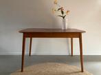 Midcentury vintage teak eettafel uitschuifbaar, Huis en Inrichting, Tafels | Eettafels, Ophalen, Gebruikt, 100 tot 150 cm, 50 tot 100 cm