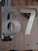 Rvs huisnummers 6 en 7, Doe-het-zelf en Verbouw, Metalen, Ophalen of Verzenden, Overige metalen