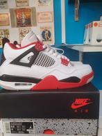 Jordan 4 Fire Red 2020 maat 43, Nieuw, Nike Air Jordan, Ophalen of Verzenden, Wit