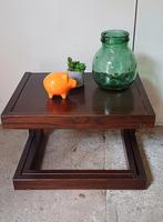 Vintage nesting houten  tafeltjes bijzettafeltje, Ophalen, 50 tot 100 cm, Zo goed als nieuw, 25 tot 50 cm
