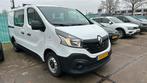 Renault Traffic 1.6dci dubbel cabine airco boeken, Auto's, Bestelauto's, Zwart, 4 cilinders, Renault, Wit