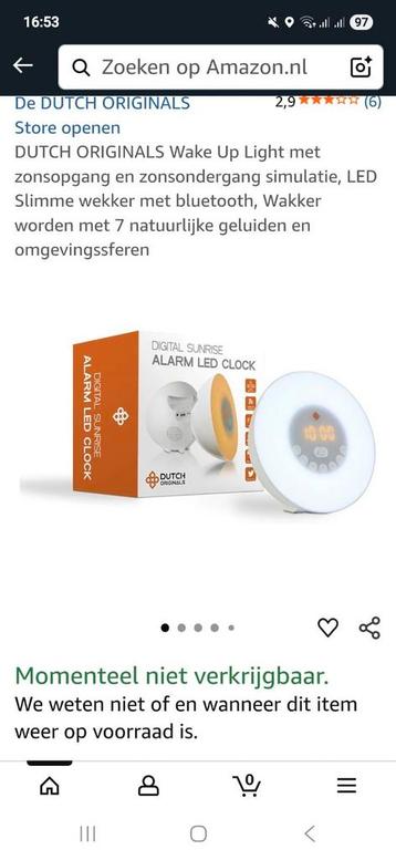 Wake me up wekker (zonlicht en natuurgeluiden) beschikbaar voor biedingen