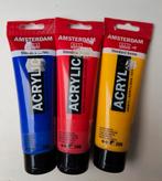 3 tubes Acrylverf 120 ml helemaal vol € 12,50, Ophalen of Verzenden, Zo goed als nieuw, Acrylverf