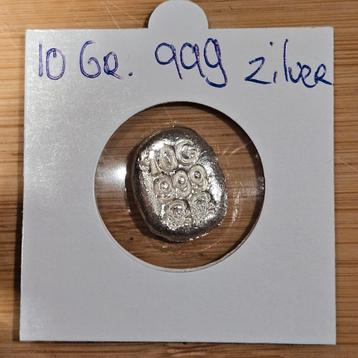 10 gram crossbone 999 zilver beschikbaar voor biedingen