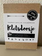 Kletsdoosje met 108 kletskaarten, leuk voor de vakantie!, Ophalen of Verzenden, Gebruikt