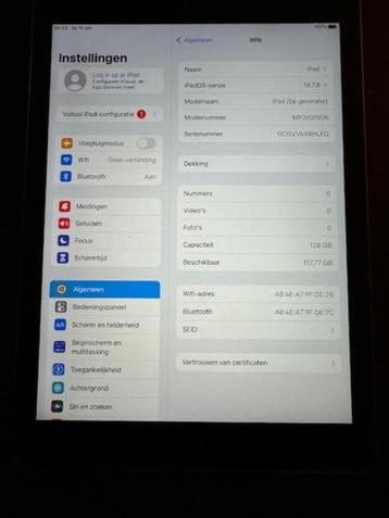 iPad 5e generatie 128gb mei 2018 beschikbaar voor biedingen