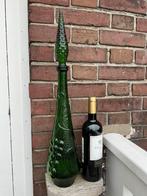 Hoge, groene Empoli karaf mét een stop en dessin v. druiven, Antiek en Kunst, Ophalen of Verzenden