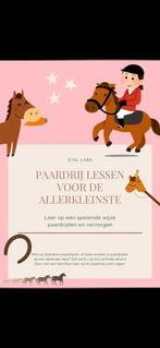 Paardrijlessen voor de allerkleinsten, Dieren en Toebehoren, Ophalen of Verzenden, Nieuw, Recreatie