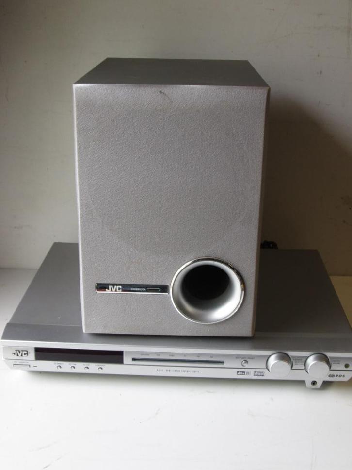JVC 5.1 receiver set, Audio, Tv en Foto, Stereo-sets, Gebruikt, Tuner of Radio, Speakers, JVC, Losse componenten, Ophalen of Verzenden