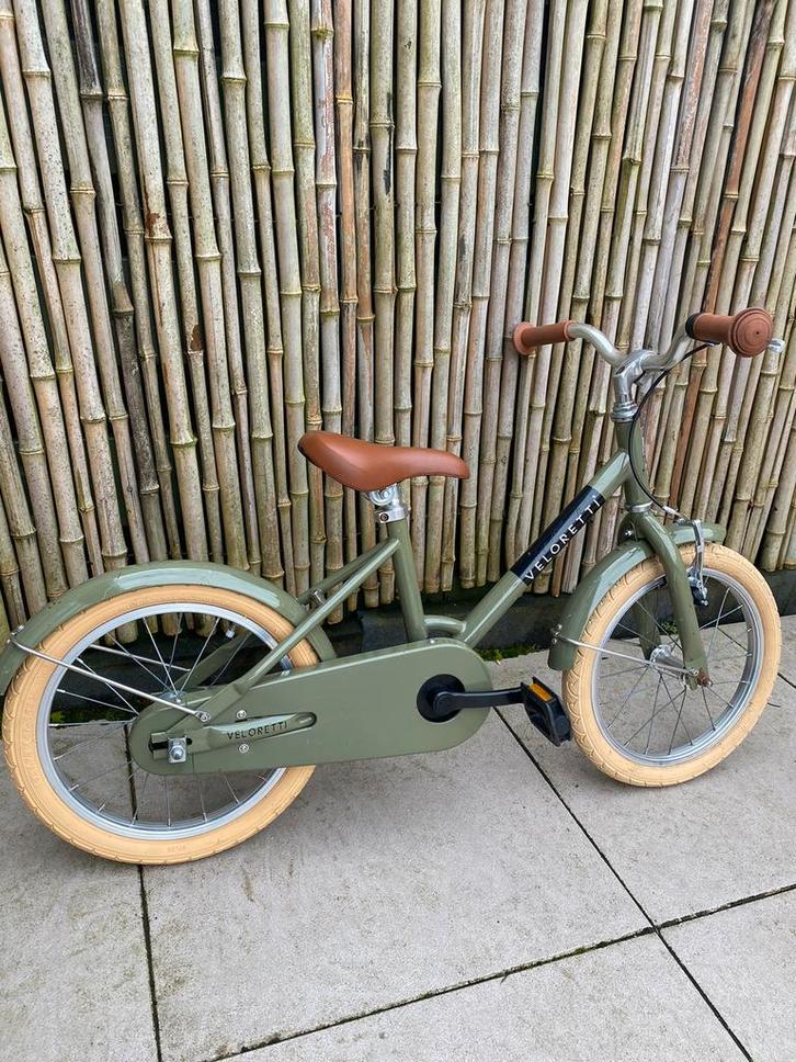 Veloretti Maxi desert moss groen kinderfiets 16 inch, Fietsen en Brommers, Fietsen | Kinderfietsjes, Gebruikt, 16 tot 20 inch