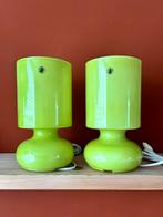 Groene Vintage Tafellampen Set Ikea Lykta, Huis en Inrichting, Lampen | Tafellampen, Ophalen of Verzenden, Gebruikt, Glas, Minder dan 50 cm