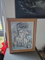 Lijst met poster, Minder dan 50 cm, Ophalen of Verzenden, Zo goed als nieuw, Minder dan 50 cm