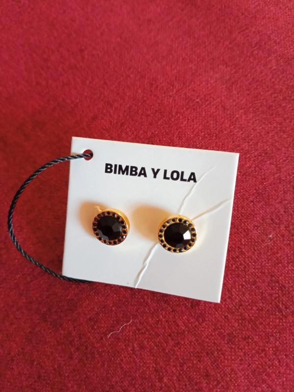 Stijlvolle Bimba Y Lola oorbellen, Sieraden, Tassen en Uiterlijk, Oorbellen, Zo goed als nieuw, Overige materialen, Zwart, Verzenden