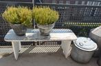Brocante houten bank, Ophalen
