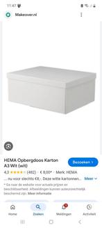 GEZOCHT  2 opbergdozen A 3 formaat van de Hema., Doe-het-zelf en Verbouw, Kratten en Dozen, Doos, 100 cm of meer, Ophalen of Verzenden