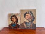 2 schilderijen van visser, Antiek en Kunst, Ophalen of Verzenden