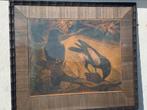 A J van ‘t Hoff grote kleuren litho twee Eksters jaren 30, Antiek en Kunst, Ophalen