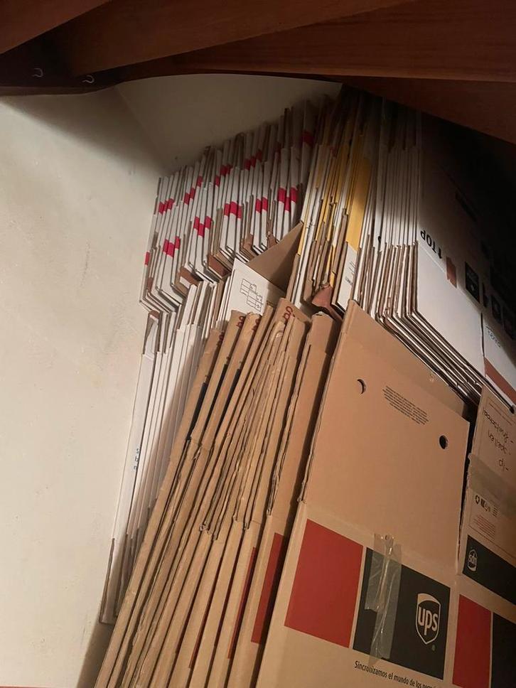 Grote partij verhuisdozen bijna 100 stuks, Doe-het-zelf en Verbouw, Kratten en Dozen, Zo goed als nieuw, Doos, 35 tot 50 cm, Minder dan 40 cm