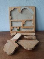 Vintage houten Simplex Toys puzzel Boerderij, Overige typen, Ophalen of Verzenden, Zo goed als nieuw