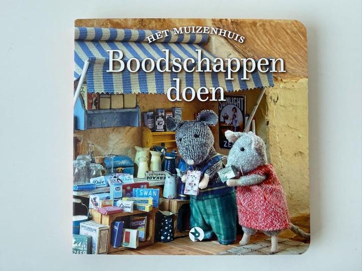 Boek karton Het Muizenhuis / Boodschappen met Sam en Julia, Boeken, Kinderboeken | Baby's en Peuters, Zo goed als nieuw, Ophalen of Verzenden