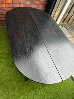 Zwarte Jysk salontafel - Gratis ophalen!, Gebruikt, 100 tot 150 cm, Metaal, Ovaal