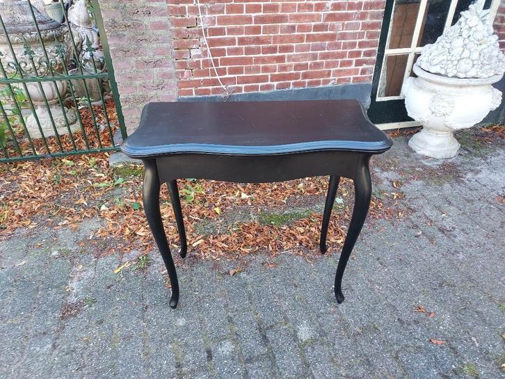 Biedermeier gezwarte speeltafel/wandtafel., Antiek en Kunst, Antiek | Meubels | Tafels, Ophalen