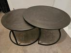 Set van 2 salontafels, Ophalen, 50 tot 100 cm, Rond, 50 tot 100 cm