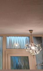 Plafondlamp wit met pegels kroonluchter., Huis en Inrichting, Lampen | Plafondlampen, Ophalen of Verzenden, Zo goed als nieuw